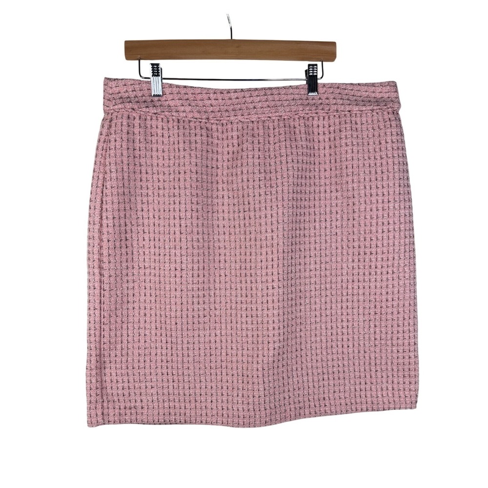 New Liz Claiborne Tweed Short Skirt Size 8 Pink